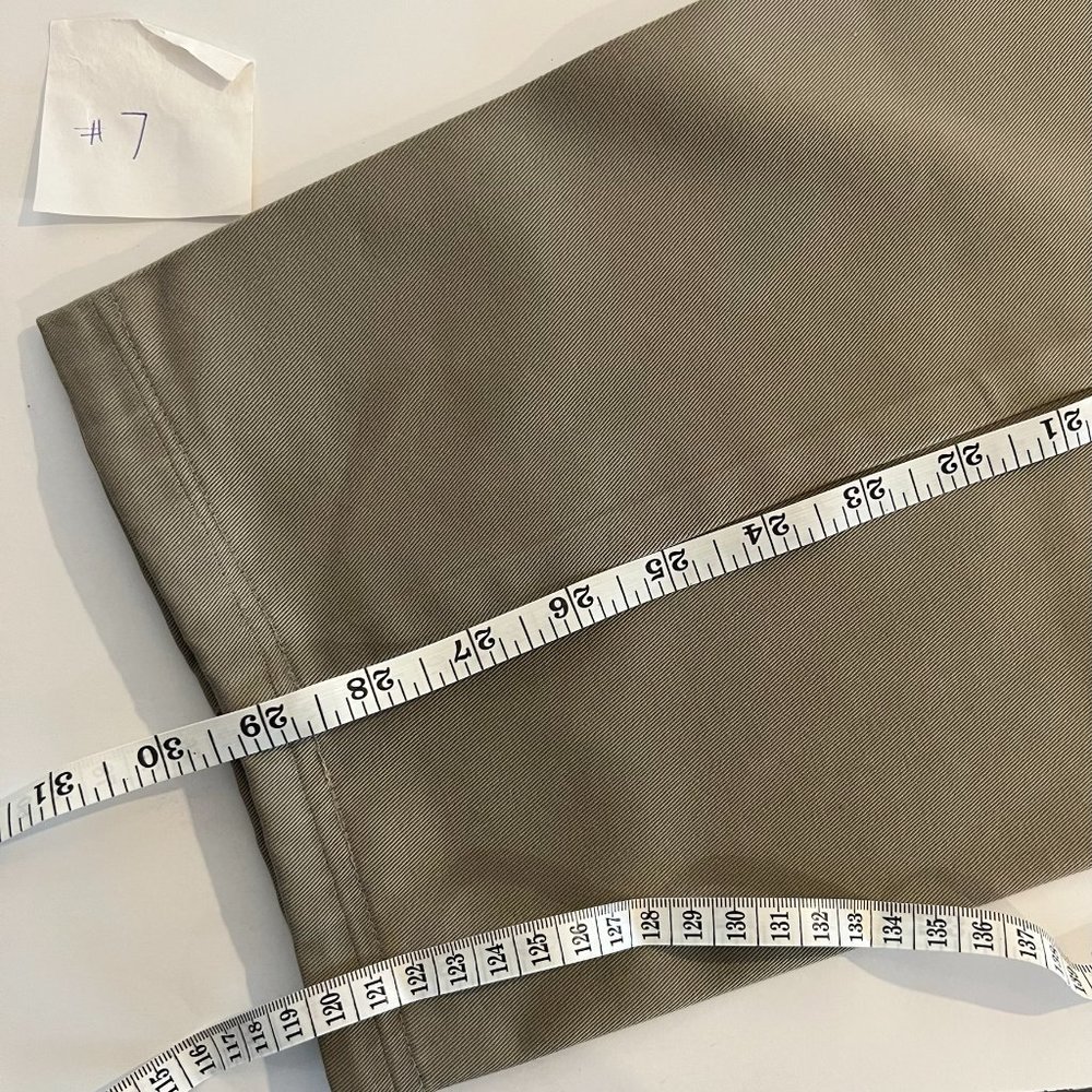 LL Bean Vintage Bayside Wrinkle Free Pleated Twill Cotton Pants w/ Comfort Waist - Picture 10 of 10